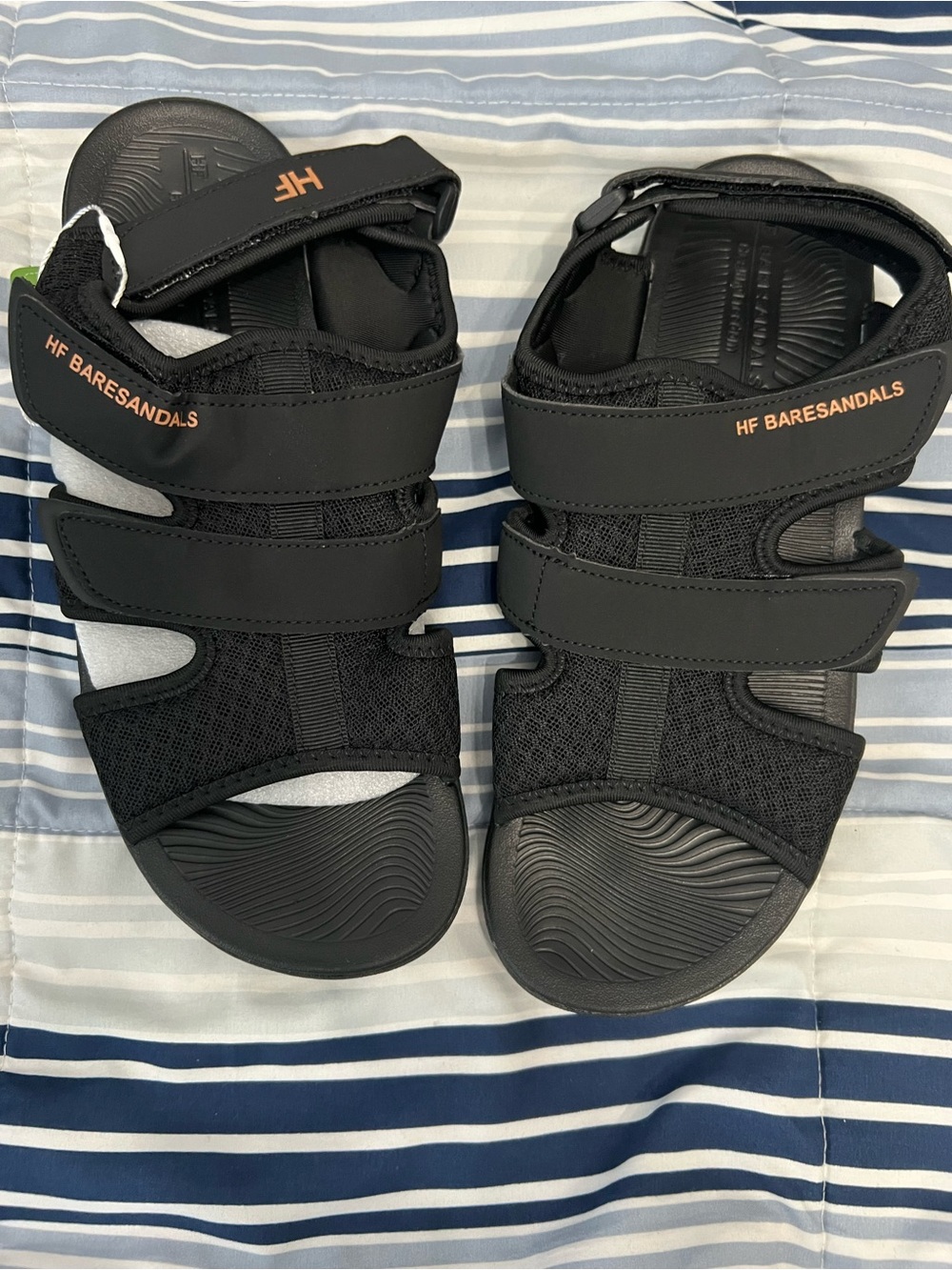 Women's Black Multi-Strap Comfort Sandals